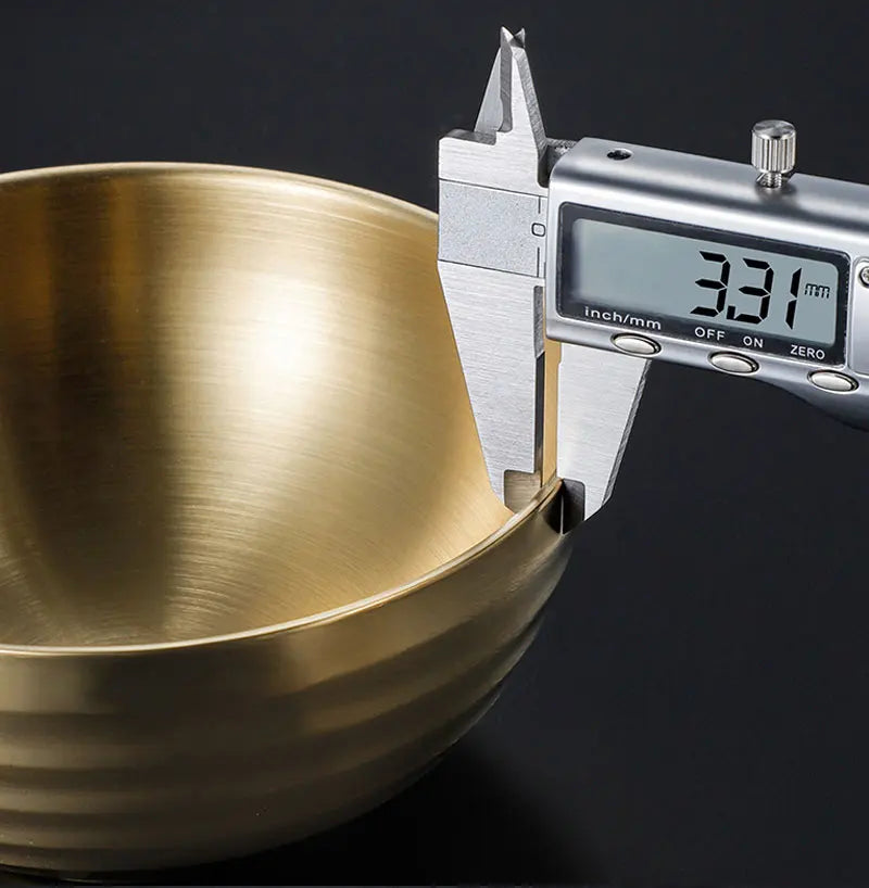 Stainless Steel Ribbed Bowl