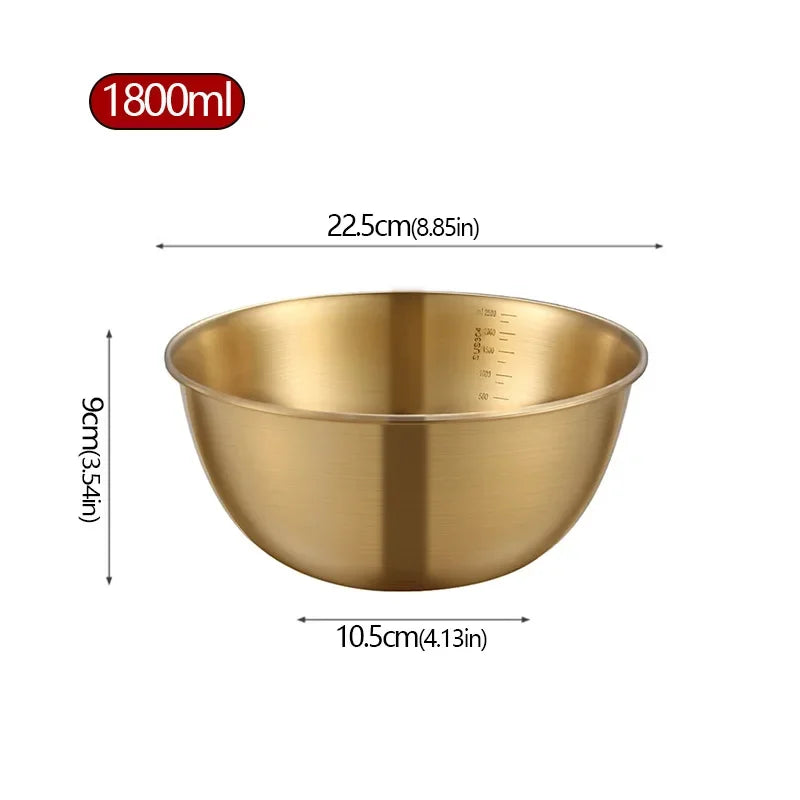 Stainless Steel Salad Basin Mixing Bowl