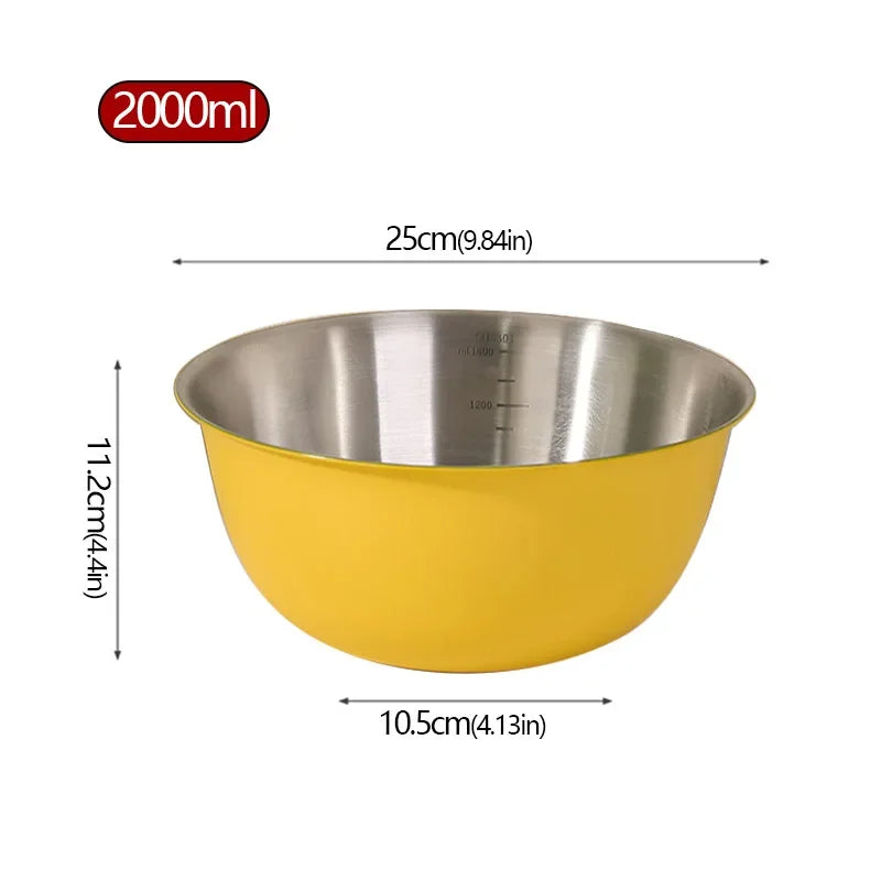 Stainless Steel Salad Basin Mixing Bowl
