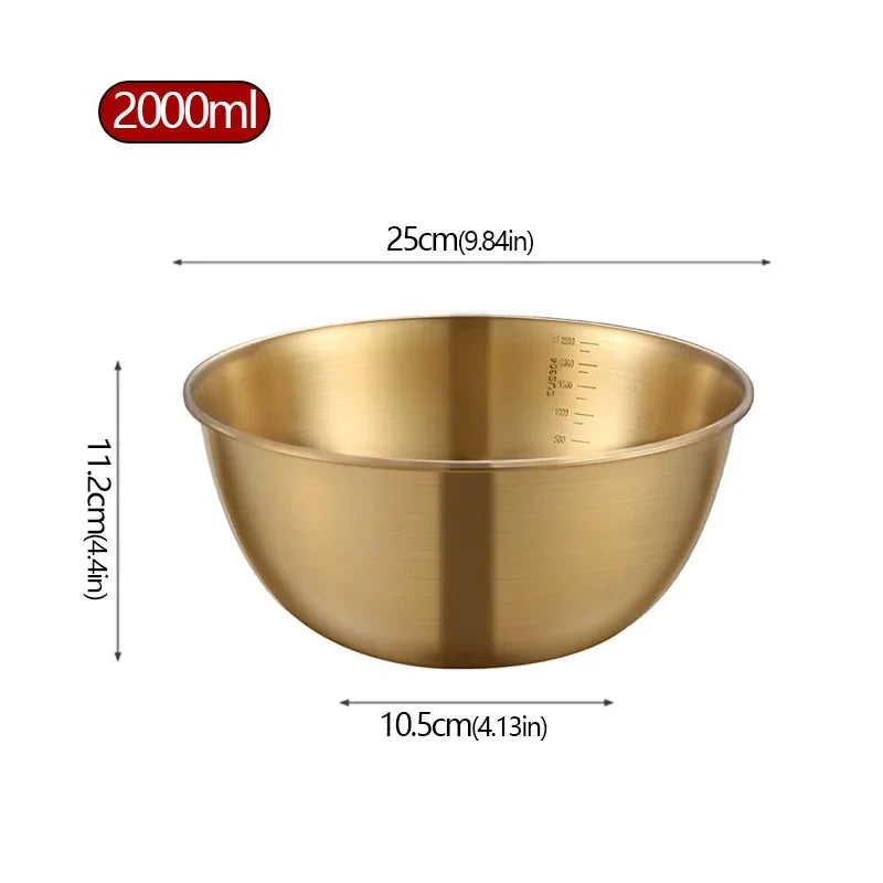 Stainless Steel Salad Basin Mixing Bowl