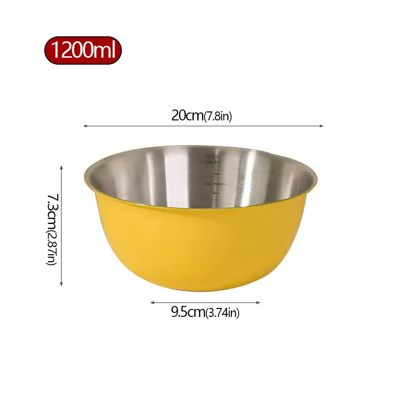 Stainless Steel Salad Basin Mixing Bowl