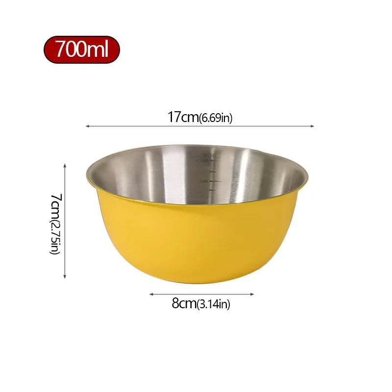 Stainless Steel Salad Basin Mixing Bowl