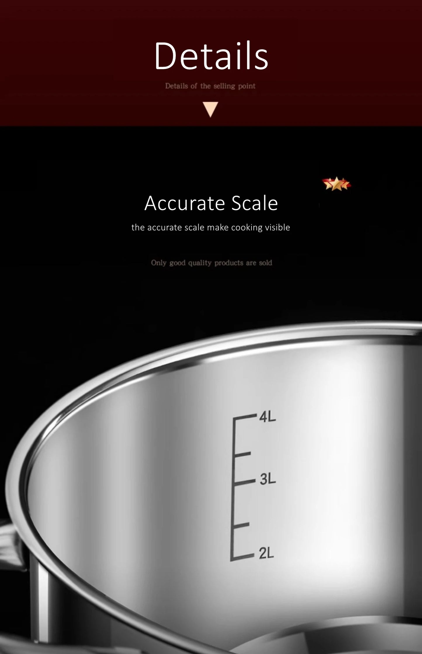 Stainless Steel Kitchen Stockpot with Tempered Glass Lid