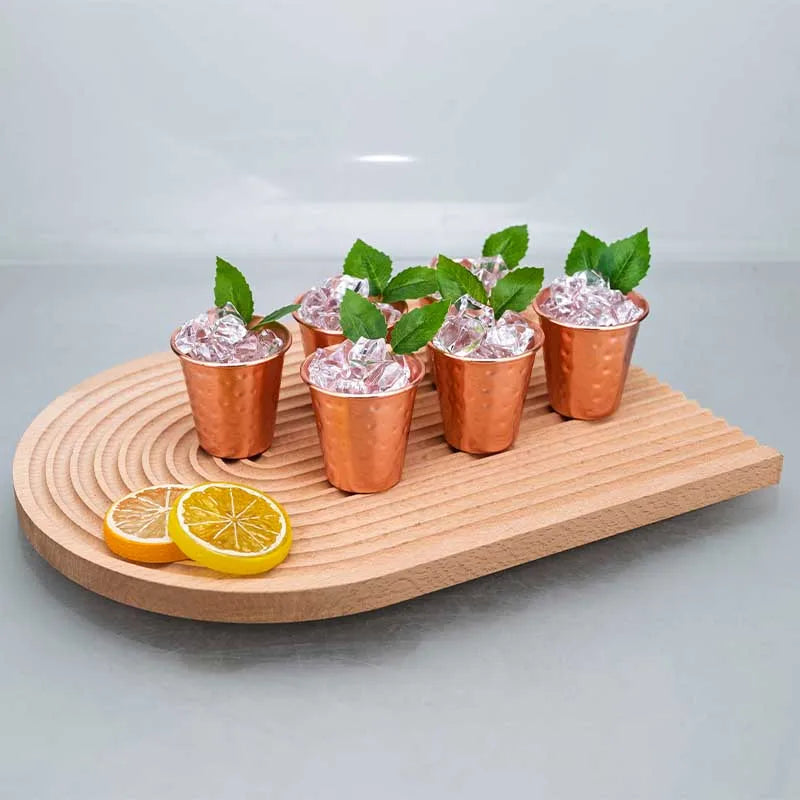 Pure Hammered Copper 2oz Shot Glass 60ml – for Home Bar & Gift Set Moscow Mule Cup