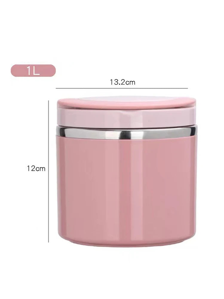 Food Thermal Jar Insulated Food/Soup Cup Thermos in Stainless Steel - 630/1000ml