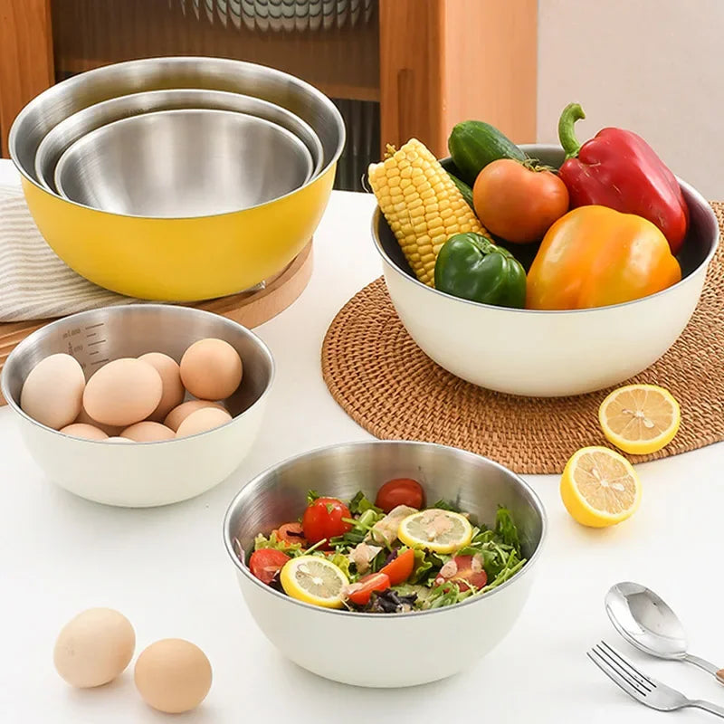Stainless Steel Salad Basin Mixing Bowl