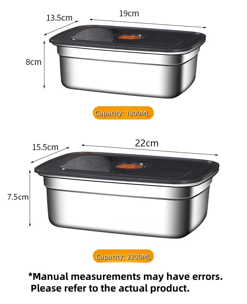 Stainless Steel Food Storage Container With Lid