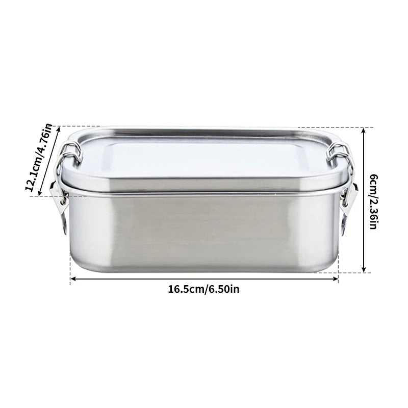 Stainless Steel Lunch Box With Removable Dividers