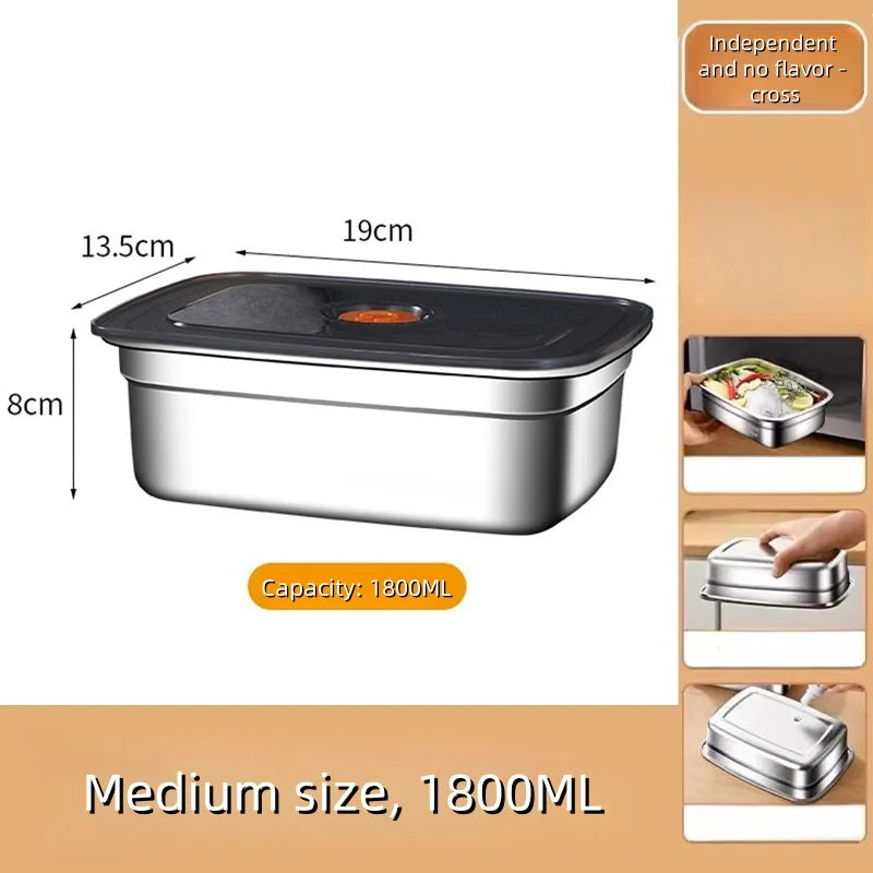 Stainless Steel Food Storage Container With Lid