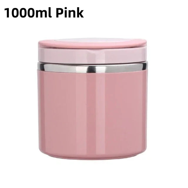 Food Thermal Jar Insulated Food/Soup Cup Thermos in Stainless Steel - 630/1000ml