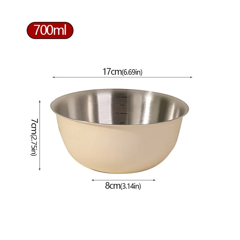 Stainless Steel Salad Basin Mixing Bowl