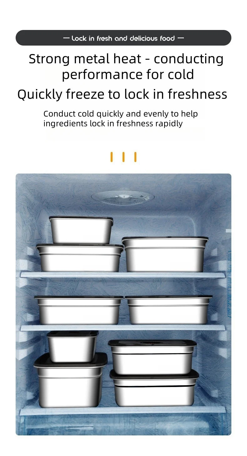 Stainless Steel Food Storage Container With Lid