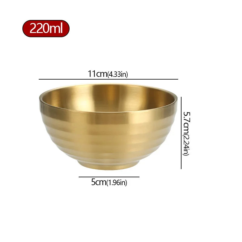 Stainless Steel Ribbed Bowl