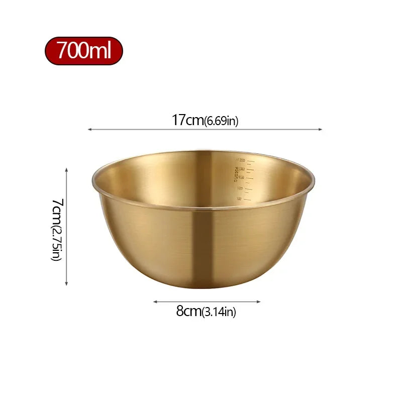 Stainless Steel Salad Basin Mixing Bowl