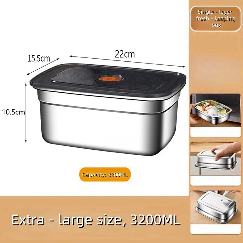 Stainless Steel Food Storage Container With Lid