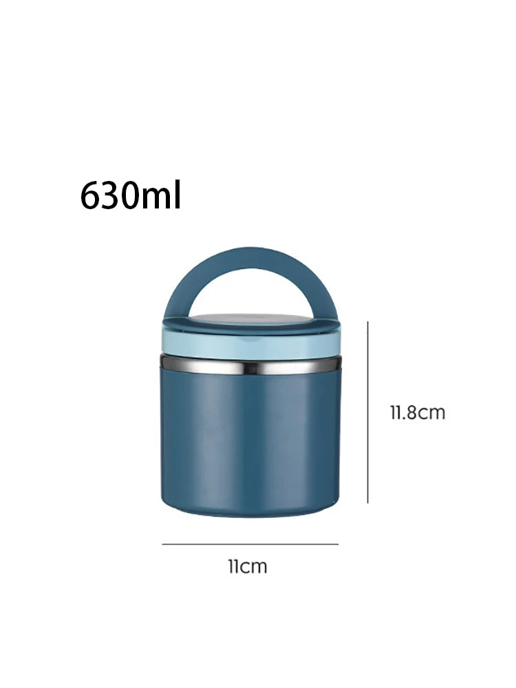 Food Thermal Jar Insulated Food/Soup Cup Thermos in Stainless Steel - 630/1000ml
