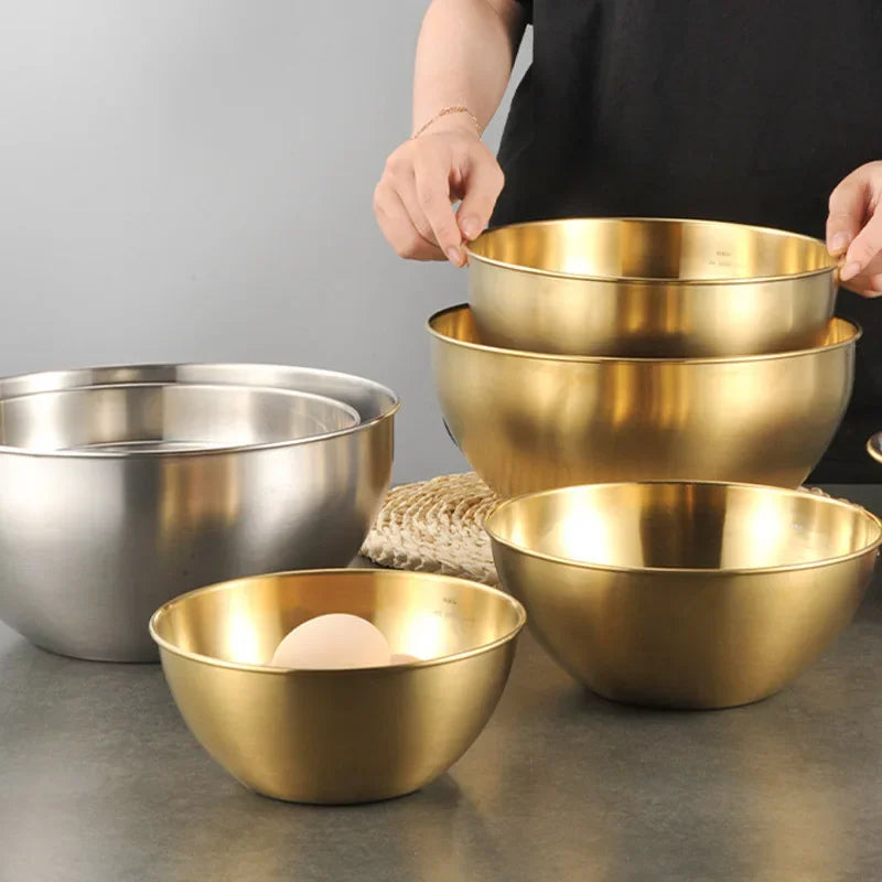 Stainless Steel Salad Basin Mixing Bowl