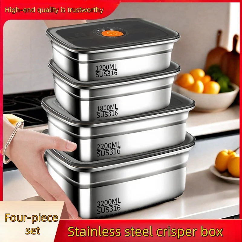 Stainless Steel Food Storage Container With Lid