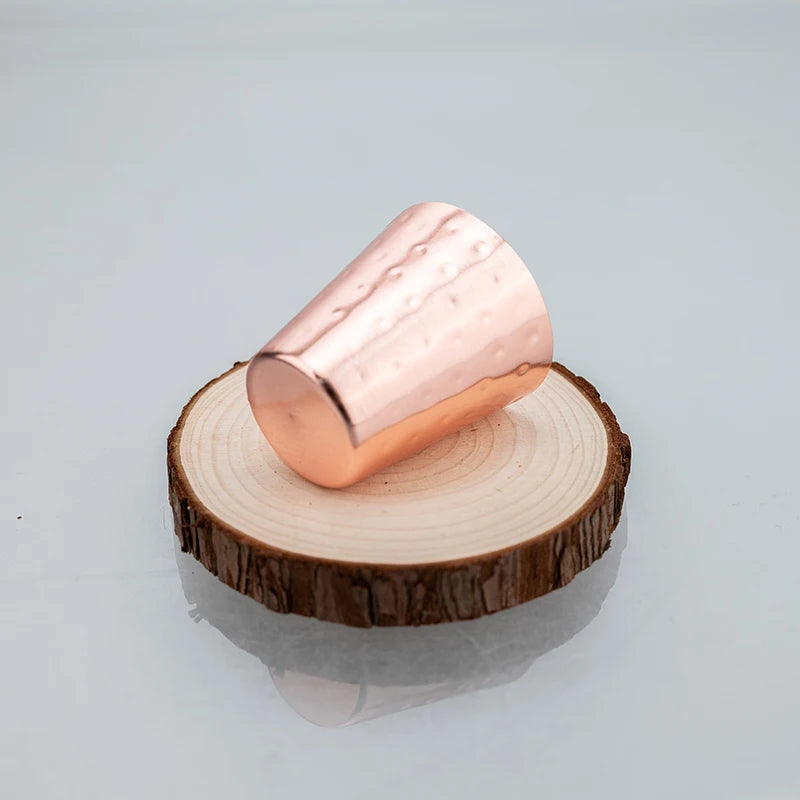Pure Hammered Copper 2oz Shot Glass 60ml – for Home Bar & Gift Set Moscow Mule Cup