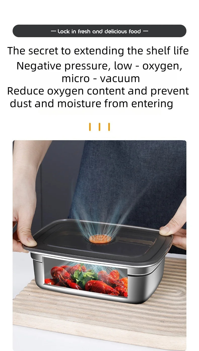 Stainless Steel Food Storage Container With Lid