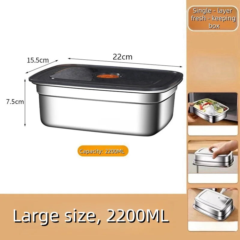 Stainless Steel Food Storage Container With Lid