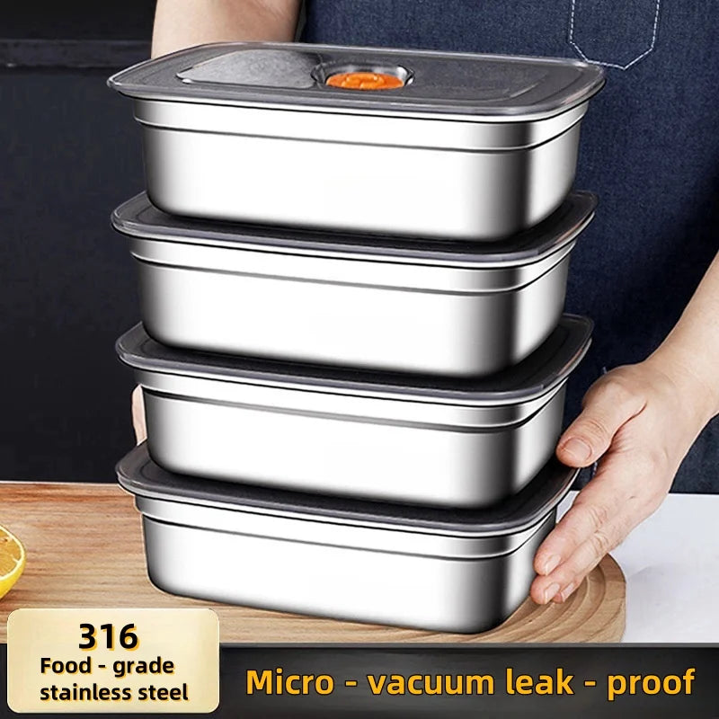 Stainless Steel Food Storage Container With Lid